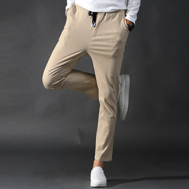 후앙스 린넨 스판베이직 밴딩 팬츠 NJCP-8609