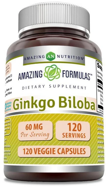 Amazing Formulas Ginkgo Biloba 어메이징 포뮬라 징코 빌로바 120mg 120캡슐, 1개, 120정 - 쿠팡
