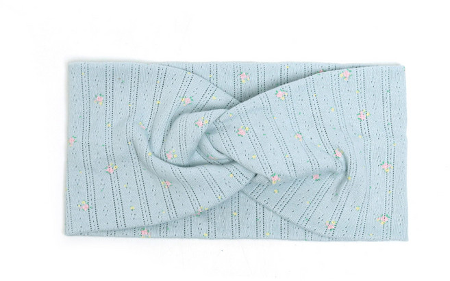 캡조아 여성 잔꽃 와이드 빈티지 꼬임 세안 얼굴소멸 머리띠 헤어밴드