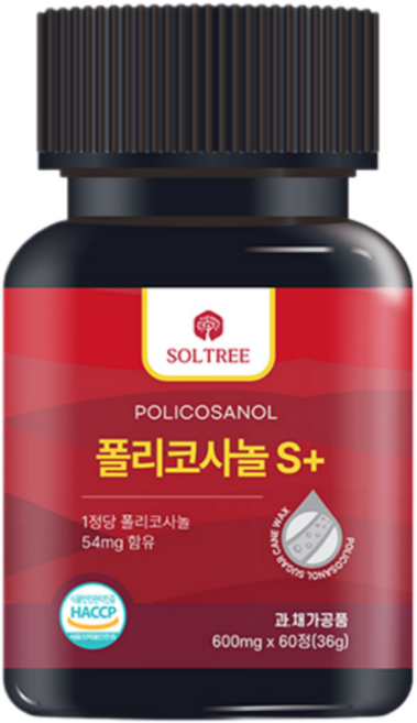 폴리코사놀 S플러스 54mg 솔트리 정품 Soltree, 1개, 60정