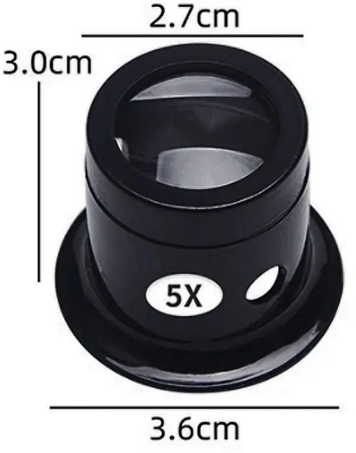 시계 수리 도구 돋보기 5~20배 보석 세트 4개, 05 5x