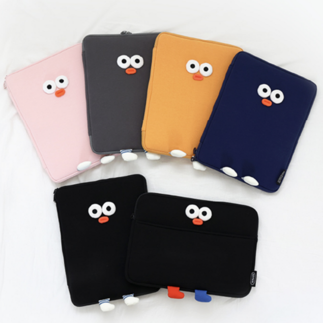 브런치브라더 폼폼 아이패드 파우치, 슬림 그레이