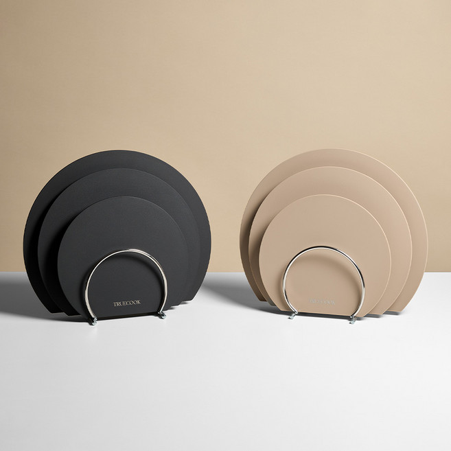 트루쿡 시그니처 플렉스 TPU 도마, 1개, 블랙