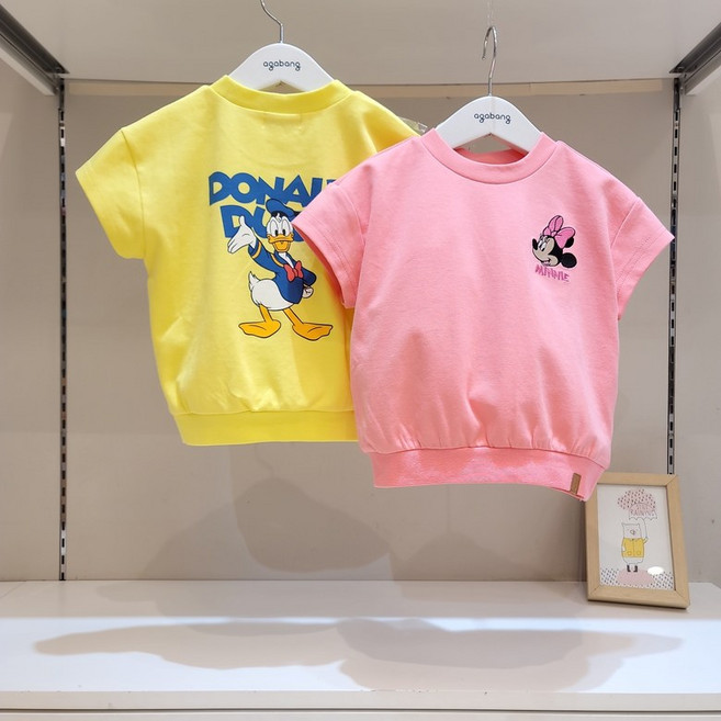 [아가방] 강남점*디즈니베이비 색상만으로도 포인트가 되는 귀여운 디즈니 티셔츠/어디에나 척척 잘어울리는 여름 티셔츠