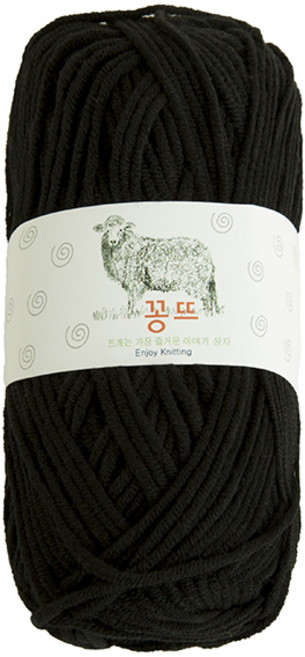꽁뜨 뜨개실, 408.검정, 1개