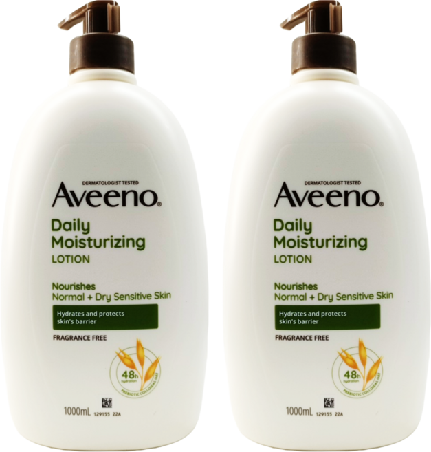 Aveeno 燕麥保濕乳 無香, 1L, 2瓶