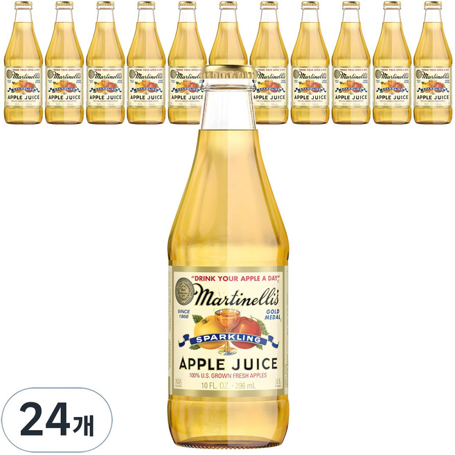 마르티넬리 스파쿨링 애플주스, 296ml, 24개