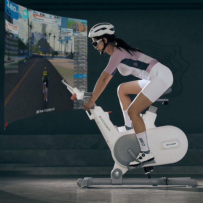 엑사이더 업다운 스피닝 실내자전거 ES590 즈위프트 경사도반영 ERG SIM 프리휠 스핀 바이크, 업다운 스피닝자전거(ES590)