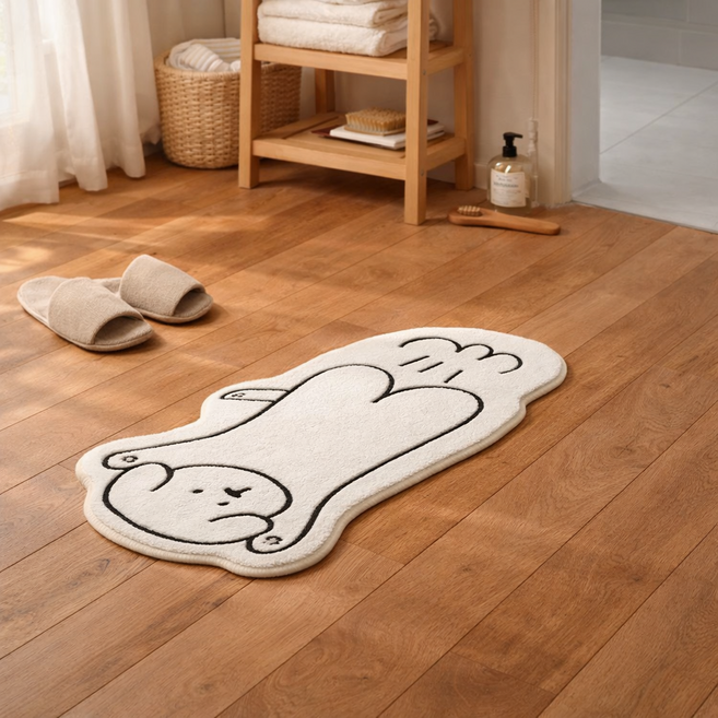 북유럽 발매트 러그 미끄럼방지 애니멀 40x60 거실 욕실 인테리어