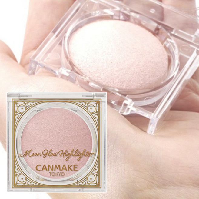 CANMAKE 캔메이크 문글로우 하이라이터, 1개, 02 문글로우 핑크 3.7g