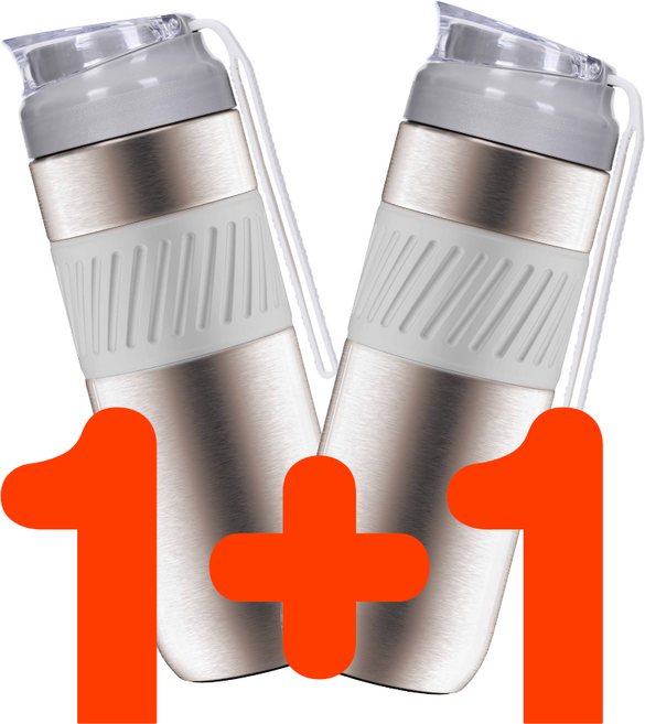 프레스온 PressOn 여행용 커피추출기, 1개, 실버