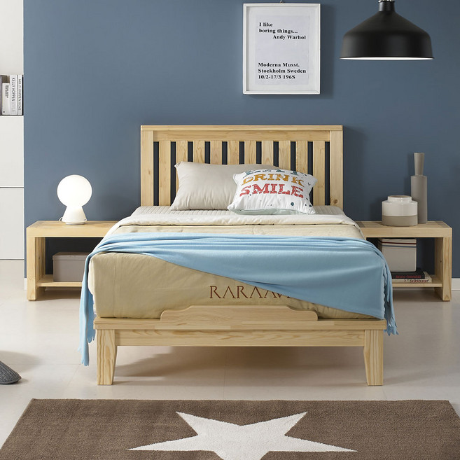 평상형 원목 침대 프레임 711-1슈퍼(SS) 퀸(Q), 슈퍼(SS)  프레임만