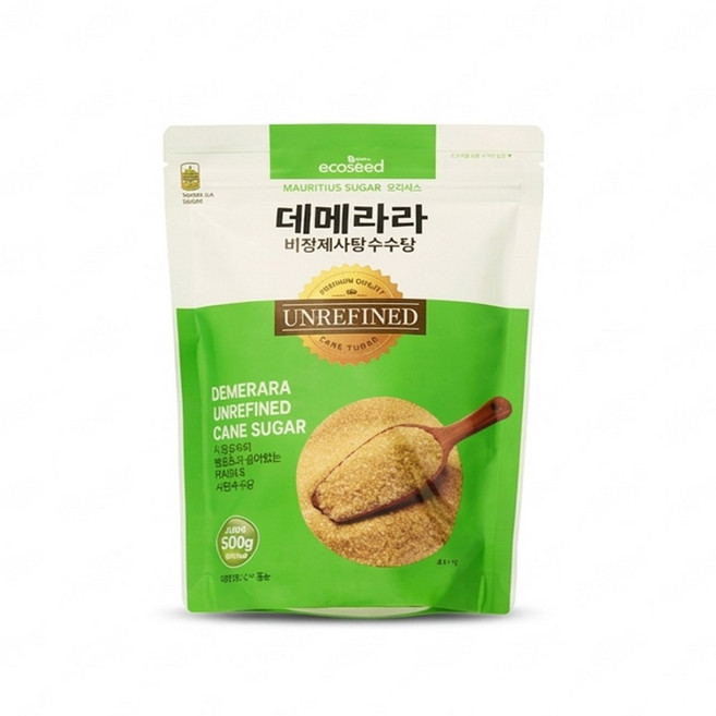 모리셔스 데메라라 비정제사탕수수당 쉐프의슈가, 500g, 1개