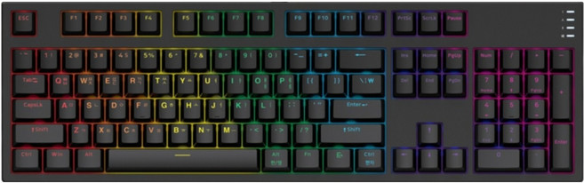 COX 축교환 카일 광축 V2 게이밍 유선 키보드 + PC방 전용 스티커, Black, [신속배송]keyboard/cy104k, 갈축