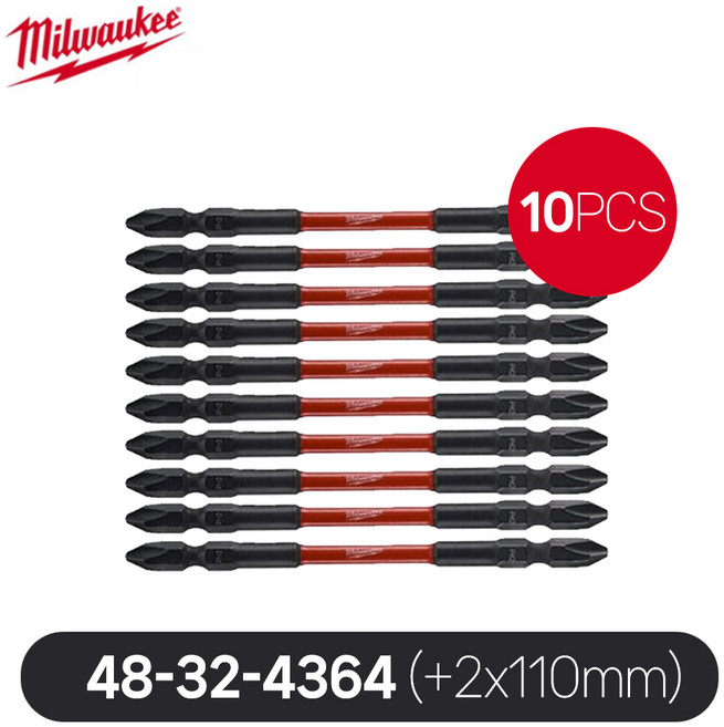 밀워키 양날 토션비트 110mm 48-32-4364 10p + 65mm 48-32-4361 10p 세트, 1세트