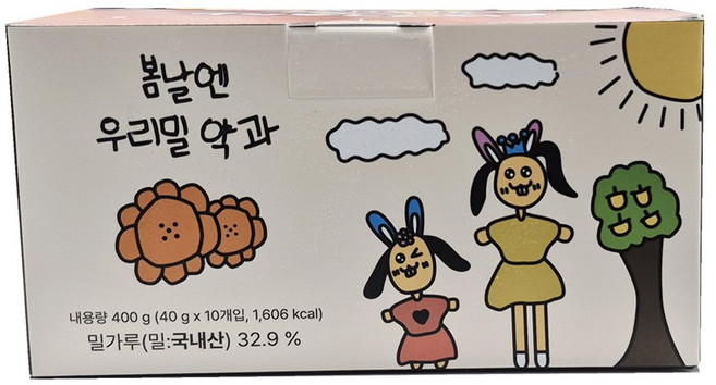 봄날엔 여수언니우리밀약과, 1개, 400g