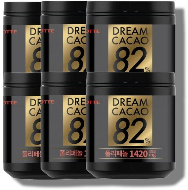 다크초콜릿 드림카카오 82% 86g 6개 폴리페놀함유
