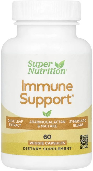행복하고 건강하게 Super Nutrition 면역 보충제 아라비노갈락탄 잎새버섯 추출물 가시오갈피 추출물 녹차 추출물 함유 베지 캡슐 60정 백년회로하세요, SuperNutrition면역력강화베지캡슐60정, 1개 - 쿠팡