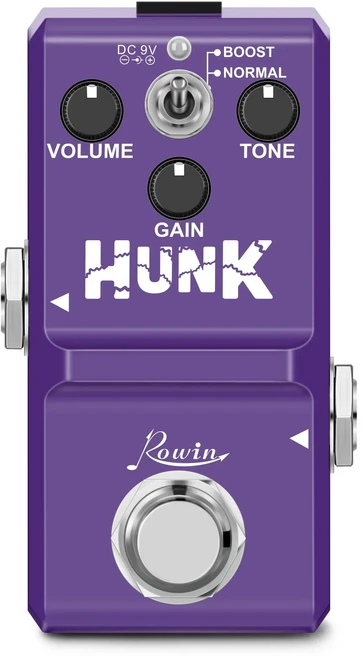 ROWIN 기타 이펙트 페달 헝크 디스토션 HUNK 브리티시 트루 바이패스 일렉트릭 액세서리, 01 LN-301B
