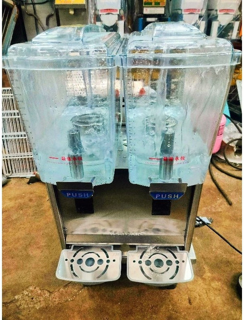 TRANSAIR 雙槽噴泉式飲料機 商業用果汁機, 1個, 網路下單,110V雙槽飲料機