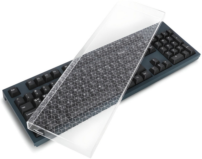 앱코 AKR01 아크릴 키보드 덮개 커버, 큐브 패턴, AKR01 Acrylic Roof