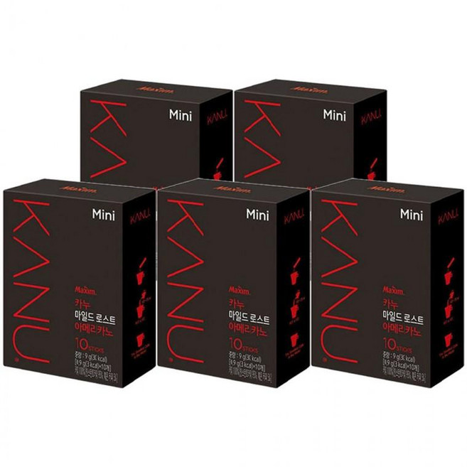 카누 미니 마일드로스트 아메리카노 50T (10Tx5개) rds+513KE, 1개, 10g, 50개입