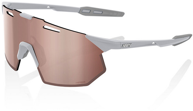 100% 하이퍼크래프트 SQ 매트 스톤 그레이 - 하이퍼 크림슨 실버 미러 렌즈, 1개