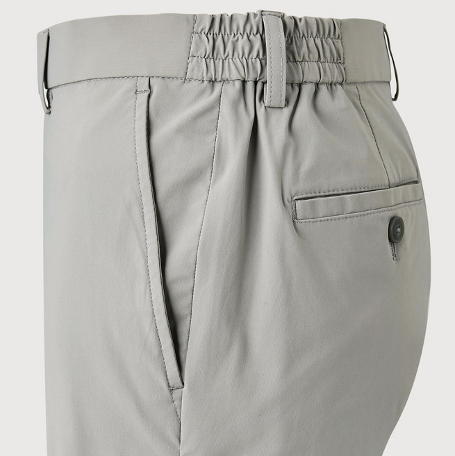 [25년 여름] 트레몰로 (주)세정 남성 부드러운 냉감 쿨 소재 사방 스판 쫙쫙 허리 밴딩 라이트그레이 남자 캐주얼 바지 -7881 트레몰로7881