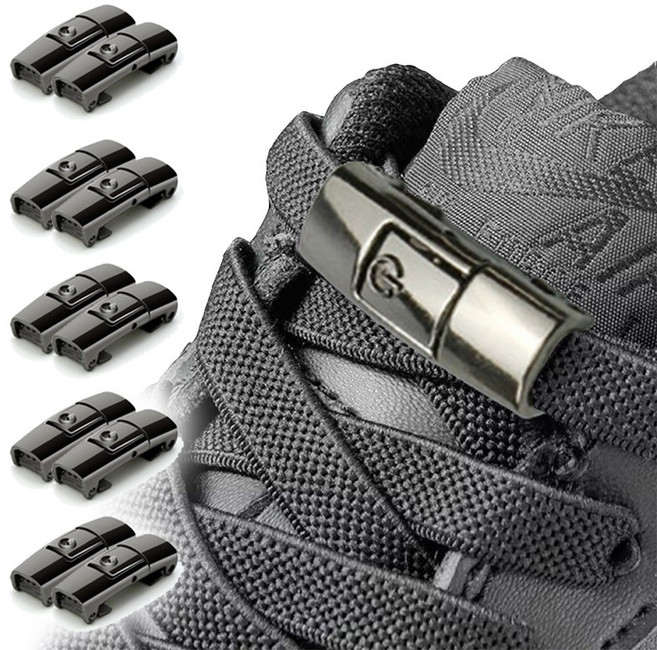 PARAGS 매듭없는 신발끈 정리 버클 클립 5개세트 총10P