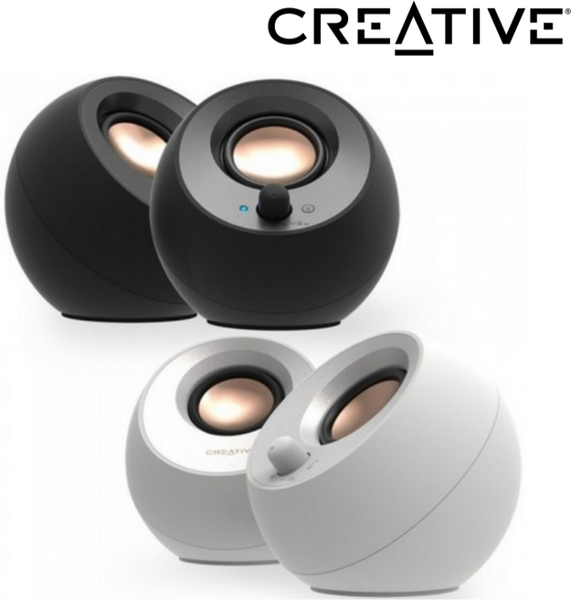 크리에이티브 Creative PEBBLE V3 블루투스 스피커(당일출고), White