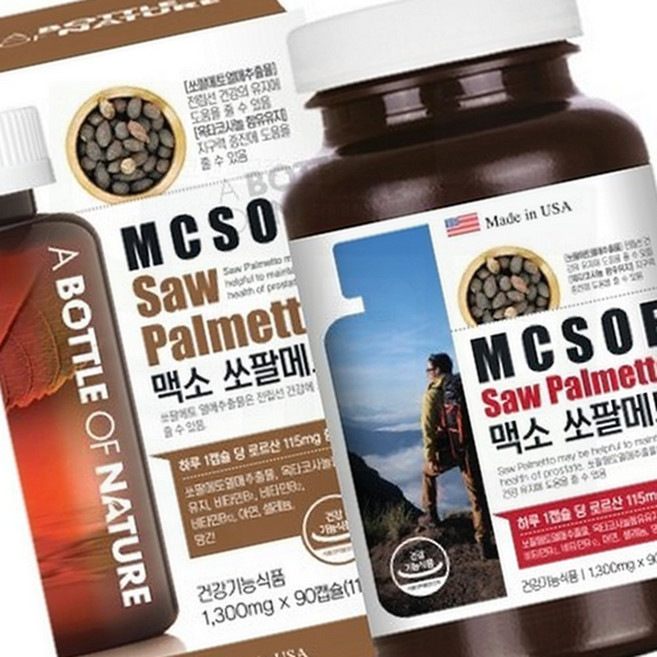 남성 전립선 맥소 쏘팔메토 활력 증진 지구력 보강 영양, 1개, 1정