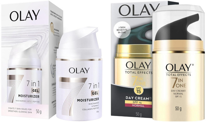 Olay Olay Total Effects Day Cream and 7in1 Ultra-light Gel Moisturizer 100 g