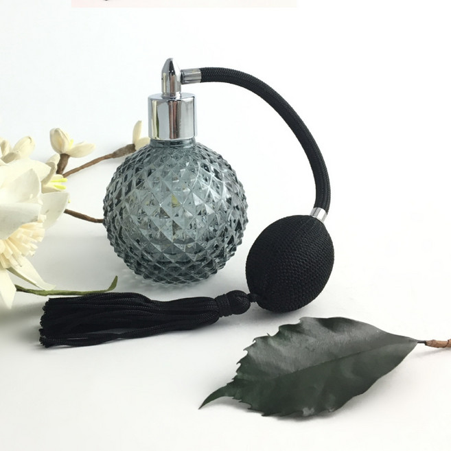 클래식 크리스탈 원형 향수병 공기주머니 퍼퓸 공병, 1개, 단품