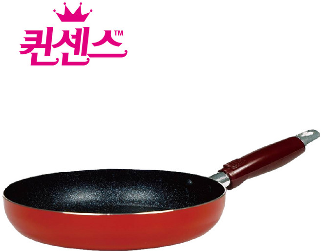 퀸센스 쿡앤쿡 업소용 국내산 5중코팅 튀김팬 볶음팬 후라이팬 궁중팬 업소용팬 식당용팬 1개, 후라이팬26cm