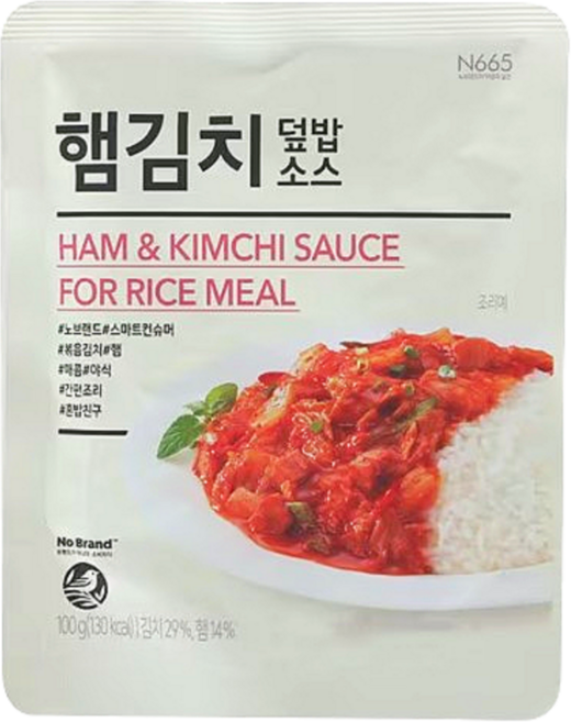 노브랜드 햄김치덮밥소스 100g x 10 팩, 10개