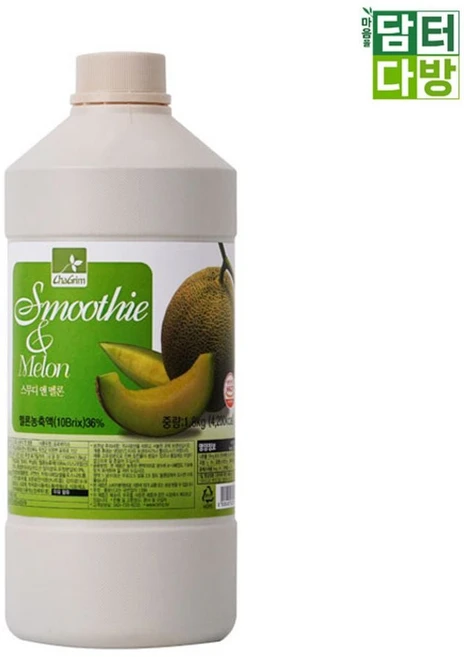 과즙음료 멜론스무디 1.8kg 대용량, 1.8L, 1개, 1 - 쿠팡