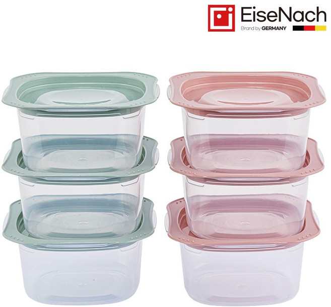 아이제나흐 에센 레인지쿡 바로햇밥 전자레인지용 밀폐용기, 12P, 1세트