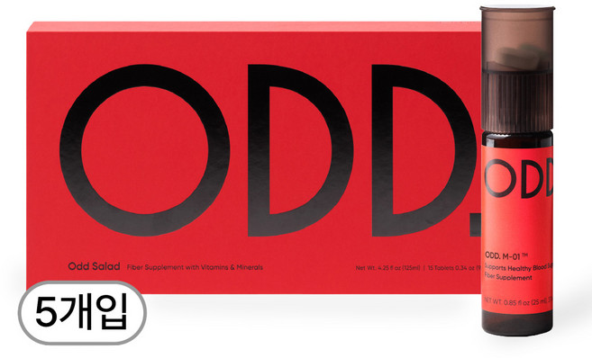ODD. M-01 오드 영양제 데일리 밸런스 케어, 5개입, 액상 25ml + 정제 1.2g
