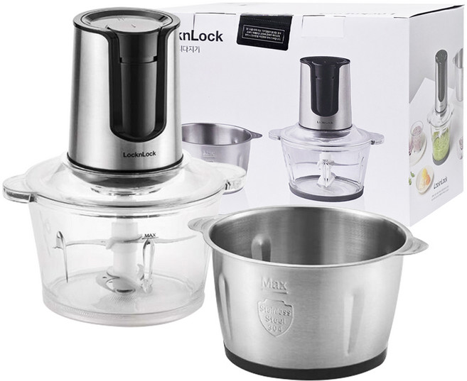 락앤락 대용량 전동 멀티다지기 2L 유리 스테인리스