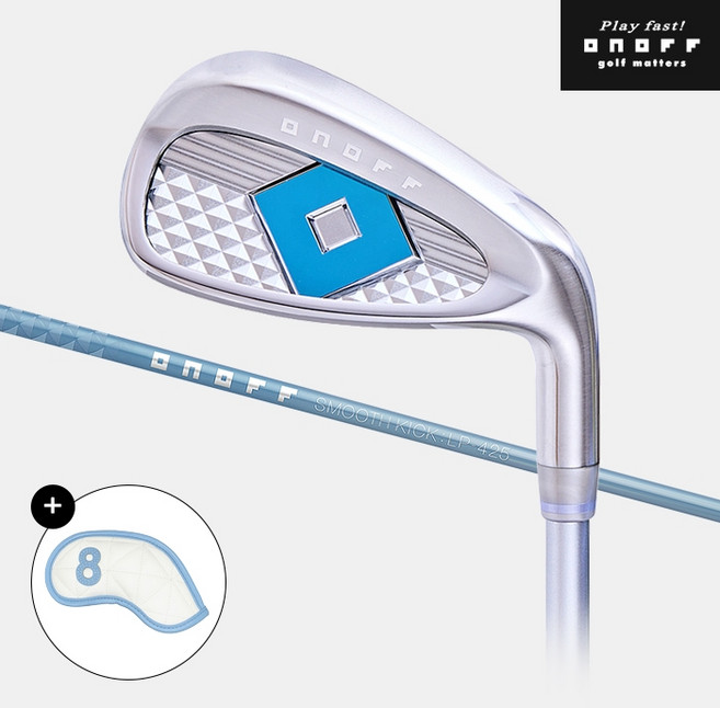 다이와 온오프 LP-425 카본 아이언세트 여성용 스카이블루 7i6번~SW SMOOTH KICK LP-425I, A