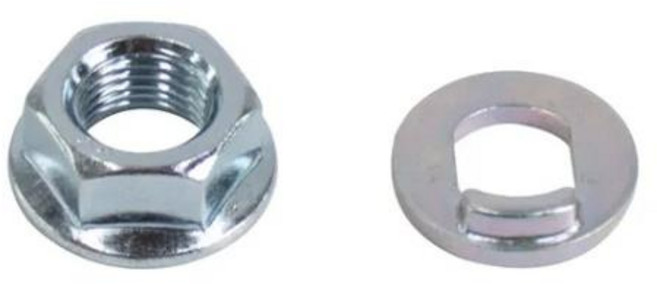 프론트 모터 휠 스틸 합금 너트 교체 샤오미 M365 프로 전기 스쿠터 예비 액세서리, 01 1pair, 1개