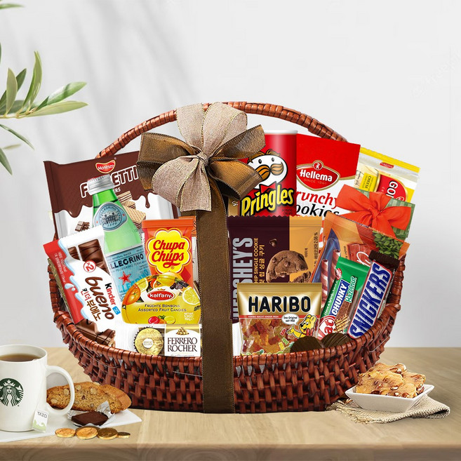 초콜릿 선물 세트 축하 초콜릿 바구니 리본포장 B14, 1개