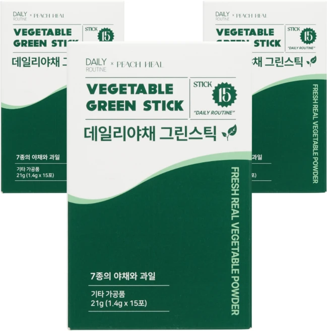 데일리루틴 7종 유기농 동결건조 야채 가루 분말 스틱 약사설계, 1.4g, 45개 - 쿠팡