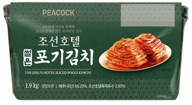 조선호텔 썰은 포기김치 1.9kg, 1개