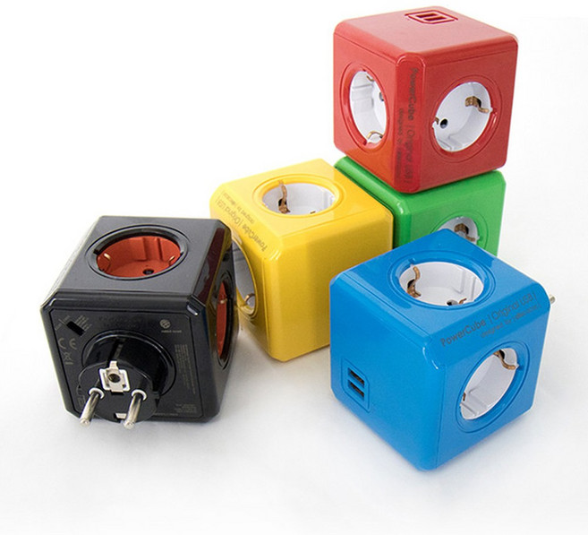 파워큐브 고용량 멀티탭 디자인 플러그형 캠핑 여행용 멀티콘센트, 1개, 익스텐디드_화이트, 3m