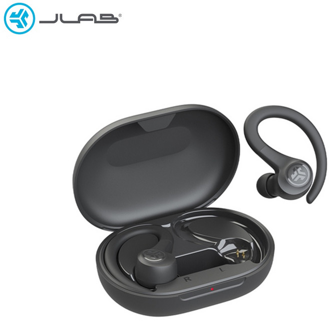 JLab Go Sport+ 真無線藍牙耳機 IP55 防水防塵 藍牙 5.3, 消光黑