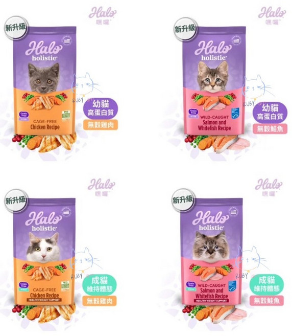 Halo 嘿囉 貓咪飼料 WDJ推薦, 1個, 幼貓6磅鮭魚