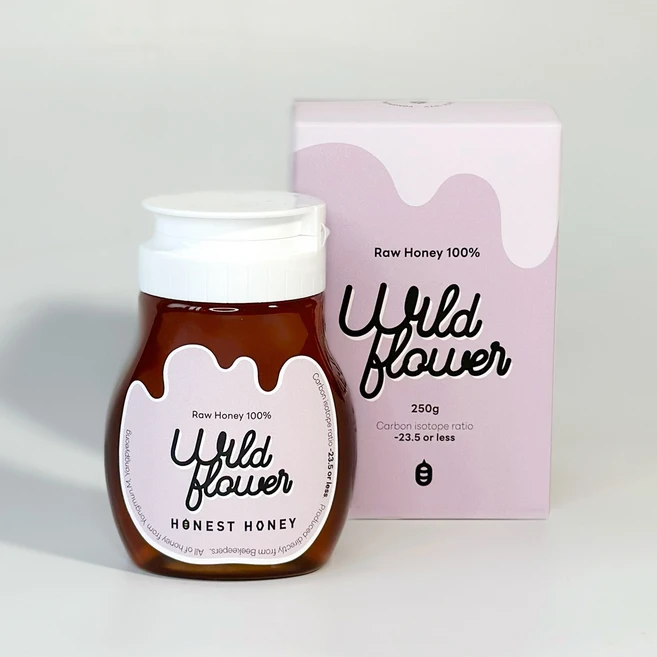 로우허니 아카시아꿀 250g, 와일드플라워(야생화), 1개, 250ml - 쿠팡