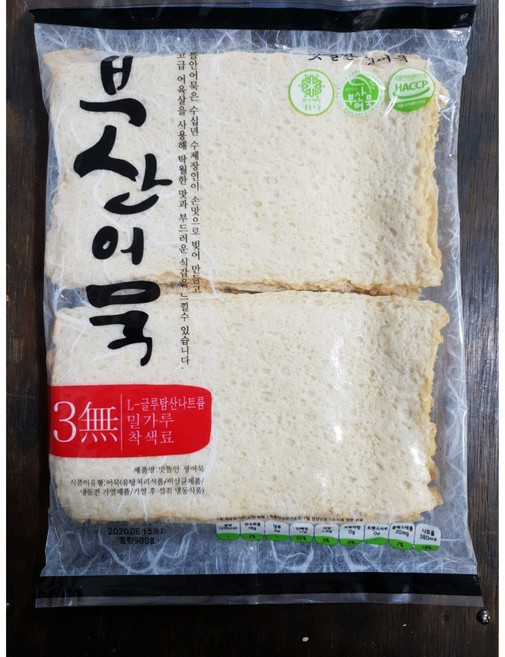 맛뜰안 특대사각 어묵 900g 밀가루0% 전통부산쌀로만든어묵, 1개