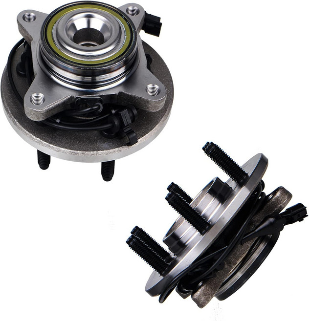 KUSATEC 515042 프론트 2PCS 휠 베어링 및 허브 어셈블리 포드 익스페디션 2003 2004 2005 2006 러그 볼트 6개ABS 포함와 호환됨